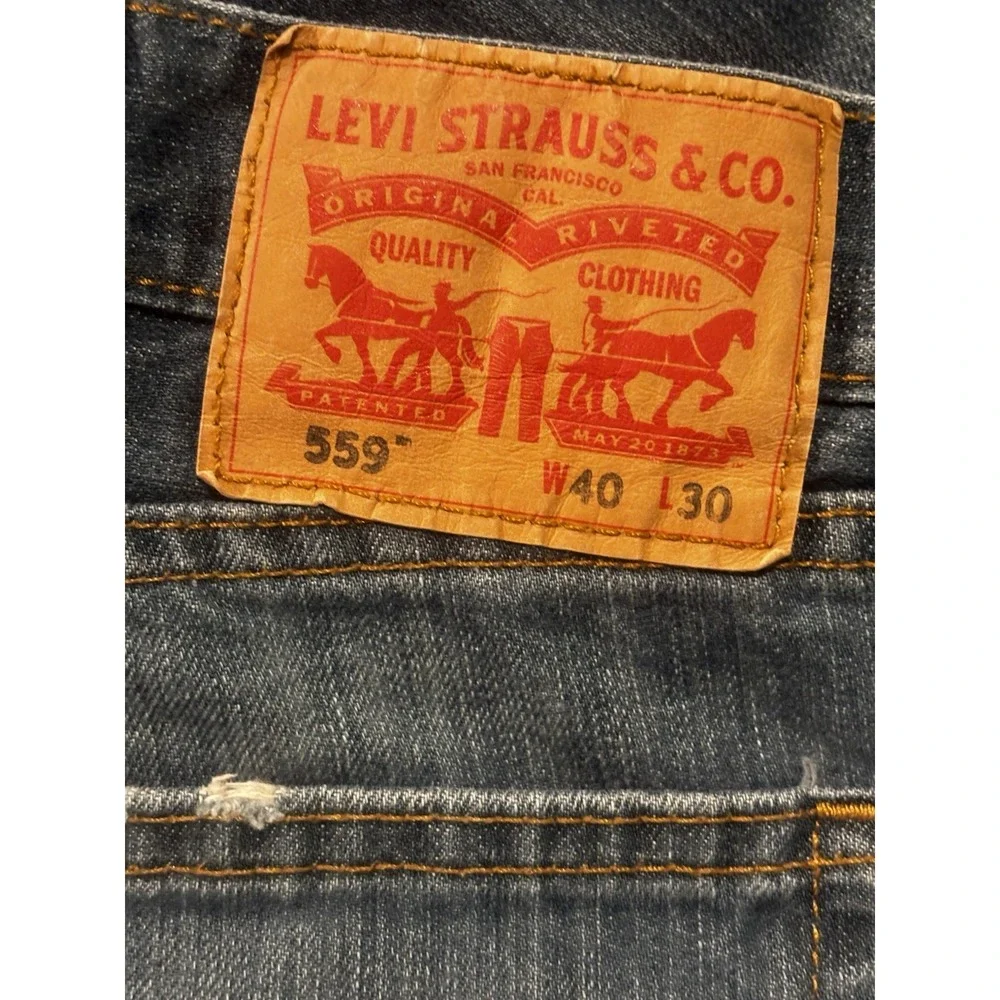 Levi's 559 Relaxed Straight Jeans Mens‎ 40x30 Blue